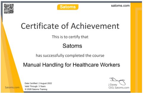 Manual Handling for Healthcare Training